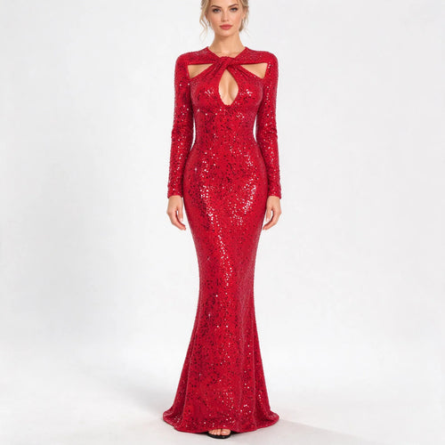 Aethelra - Cut-Out Mermaid Evening Gown