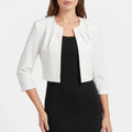 AstraBlaze - Cropped Open-Front Blazer