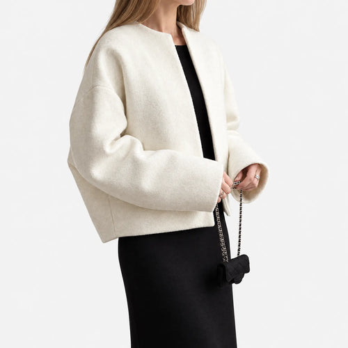 Avelara - Women's Casual Collarless Jacket