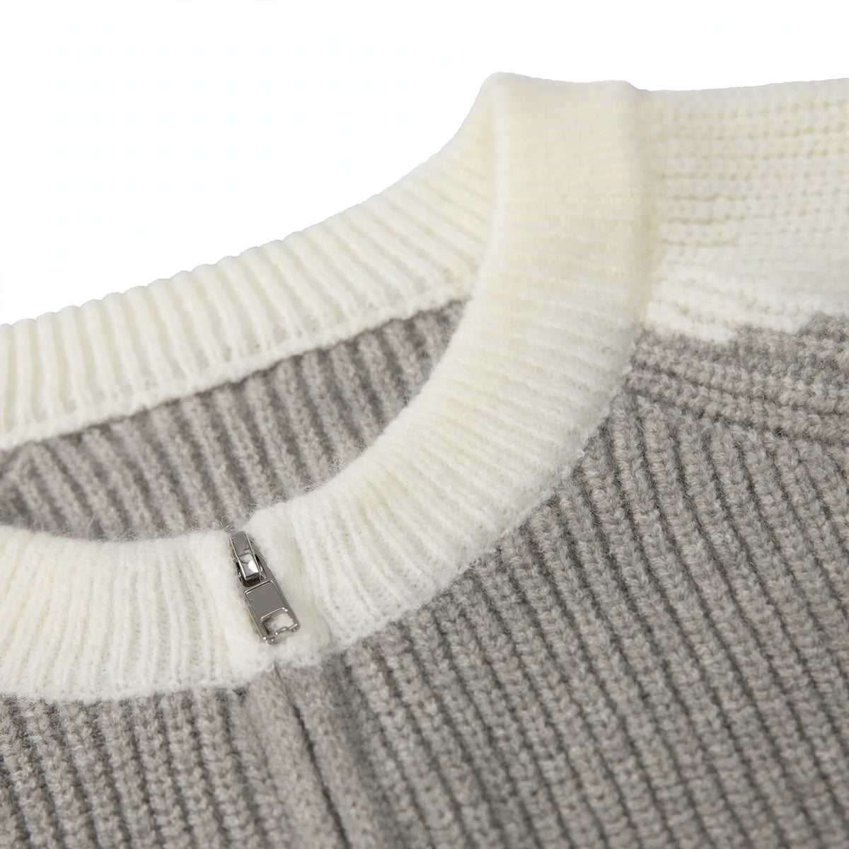 Bramvick - Men Zip Up Knit Cardigan