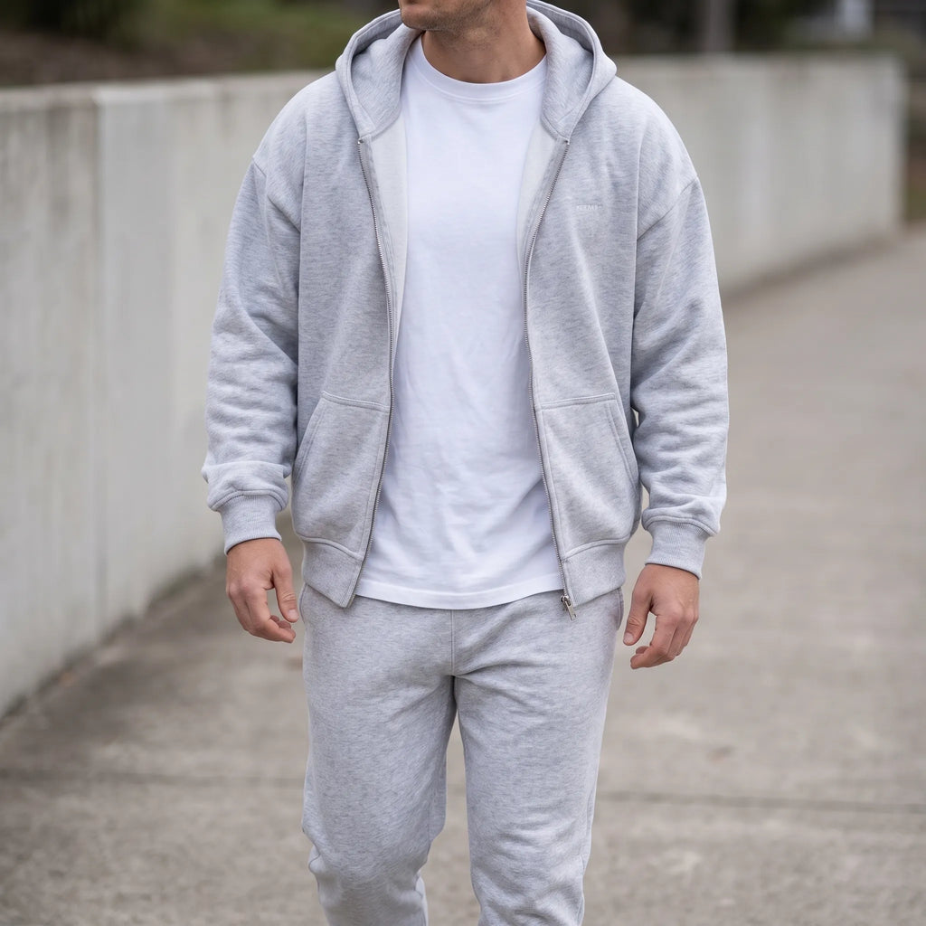 Brantex - Relaxed Fit Zipped Hoodie