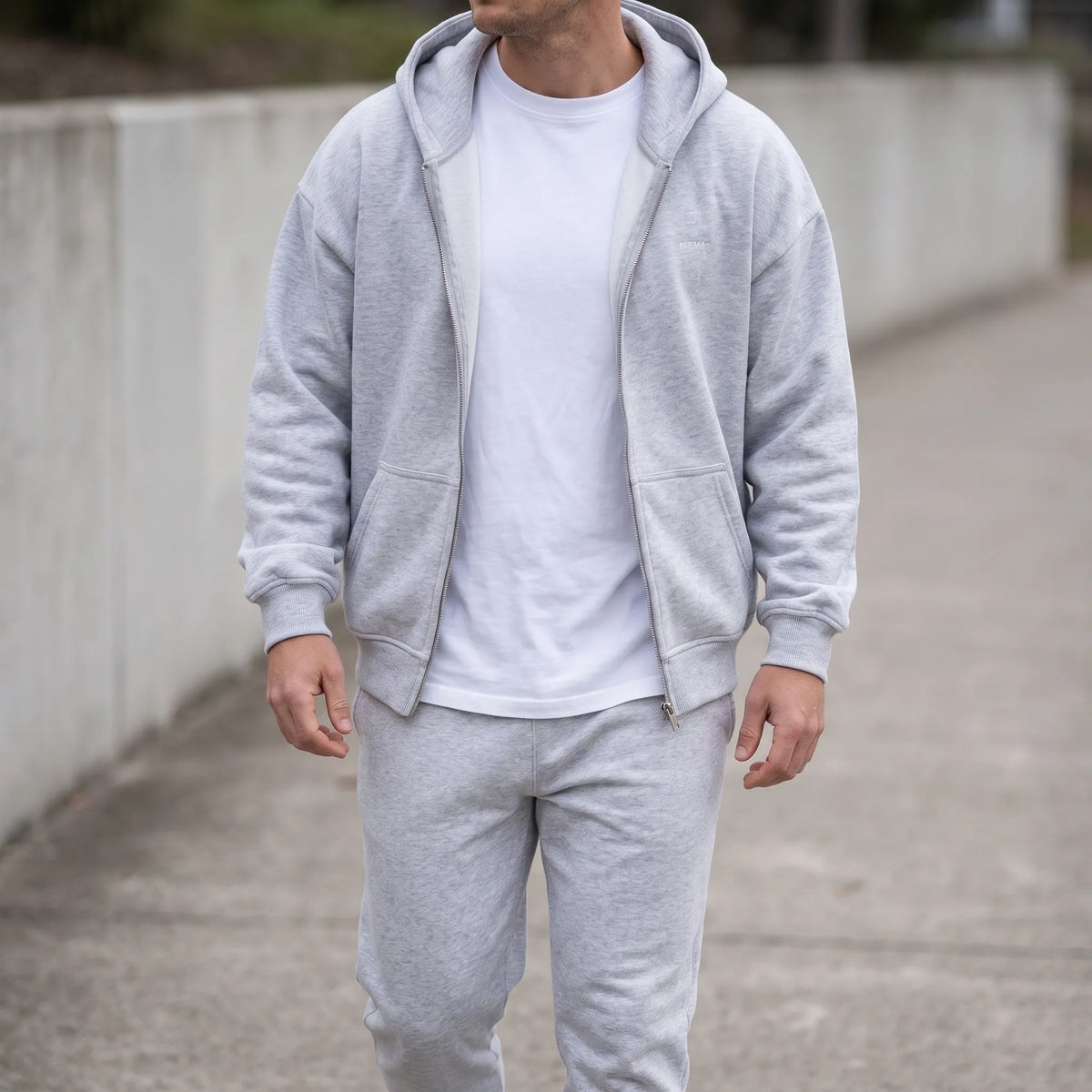 Brantex - Relaxed Fit Zipped Hoodie