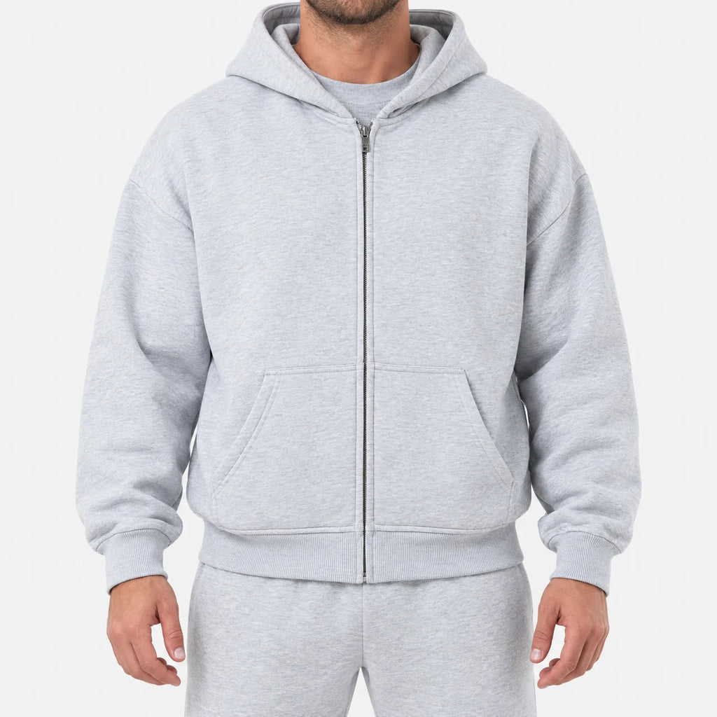 Brantex - Relaxed Fit Zipped Hoodie