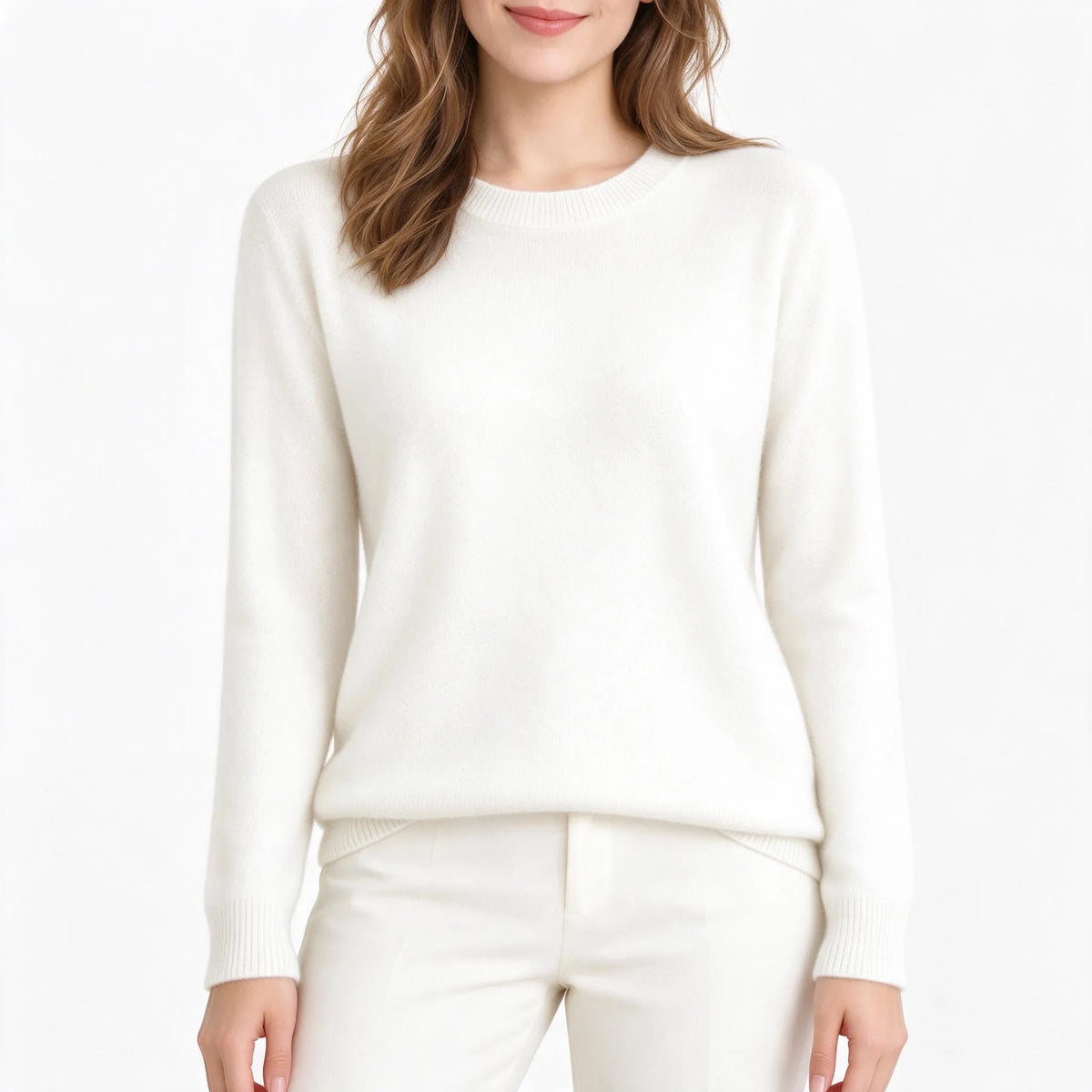 Brelina - Crew Neck Fine Knit Jumper