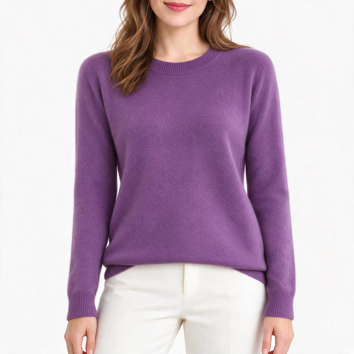 Brelina - Crew Neck Fine Knit Jumper