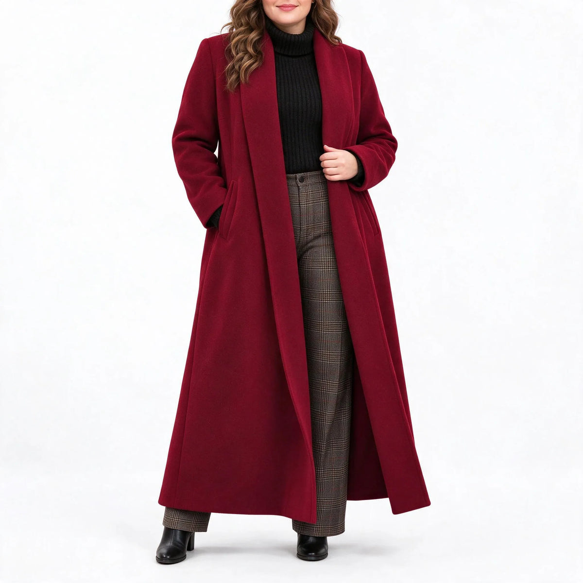 Bremley - Long Open Front Tailored Duster Coat