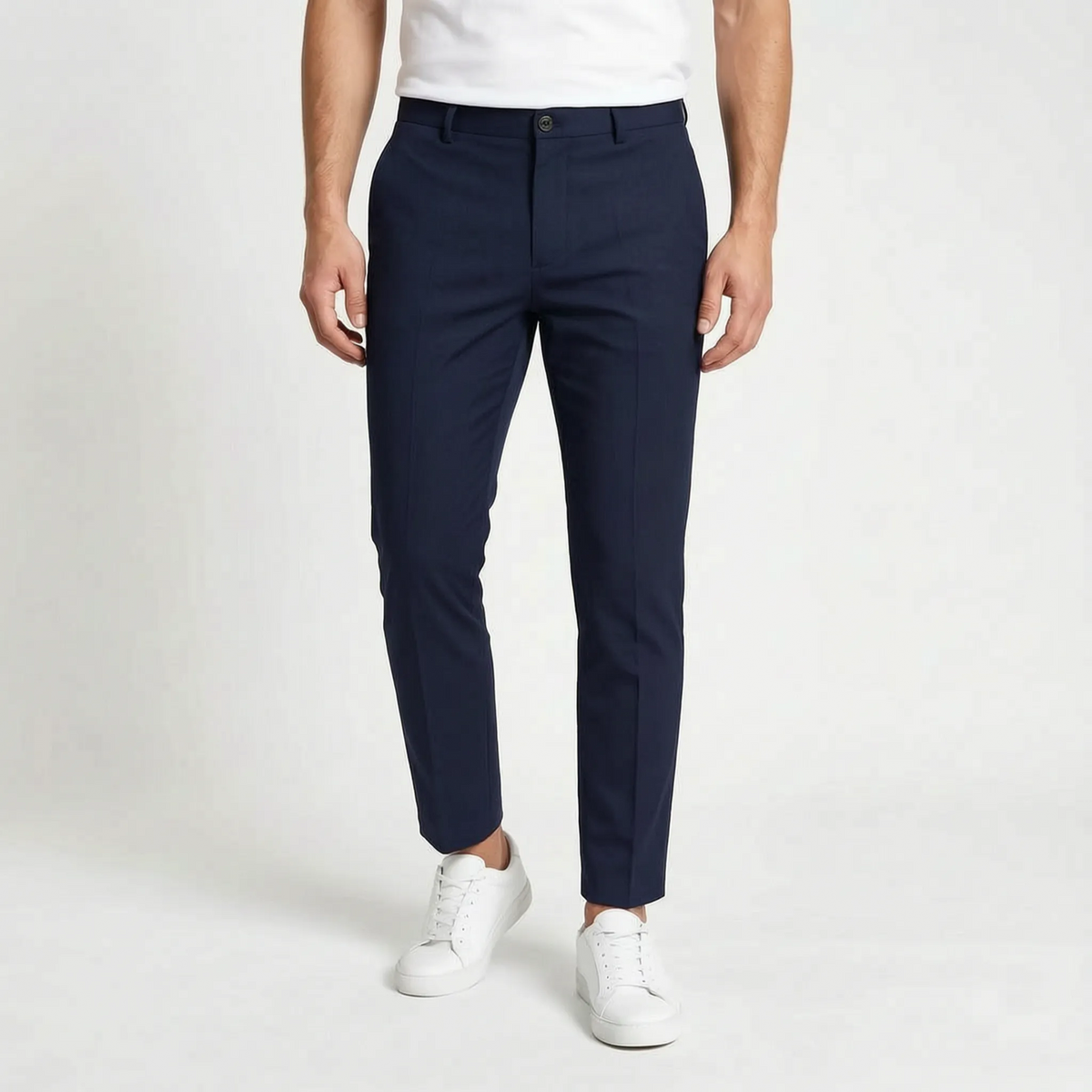 Brevio - Men's Smart Cropped Trousers