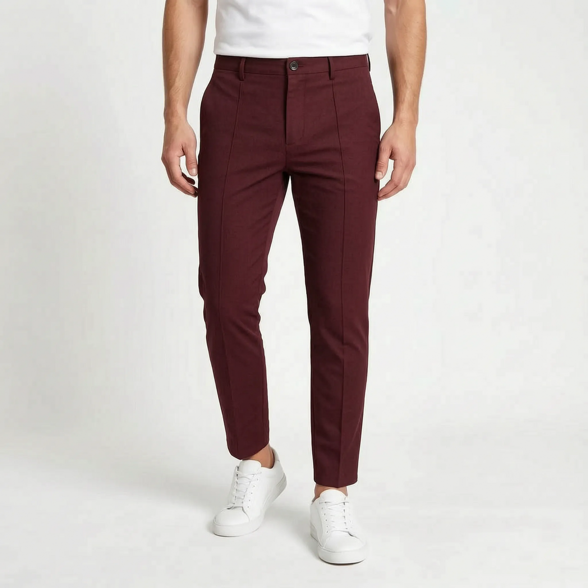 Brevio - Men's Smart Cropped Trousers