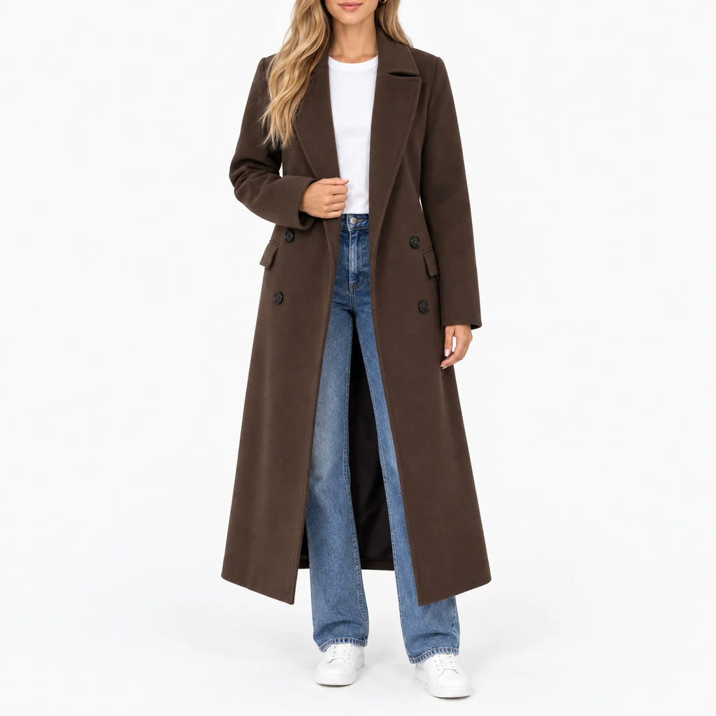 Brexlo - Double Breasted Long Tailored Coat