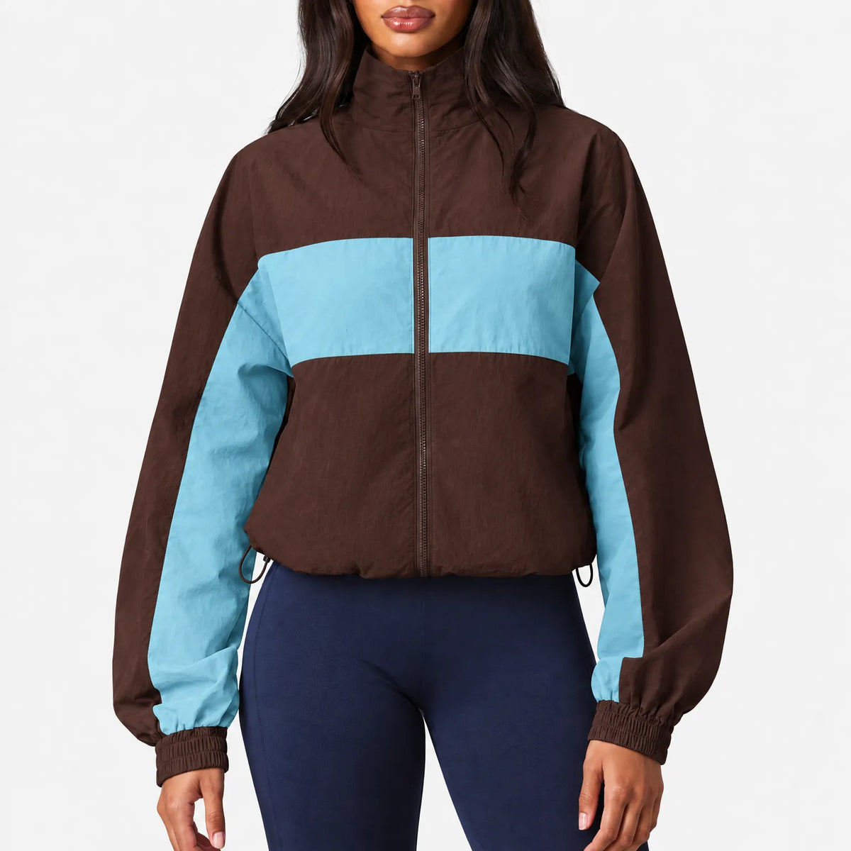 Brixon - Women's Oversized Panelled Windbreaker Jacket