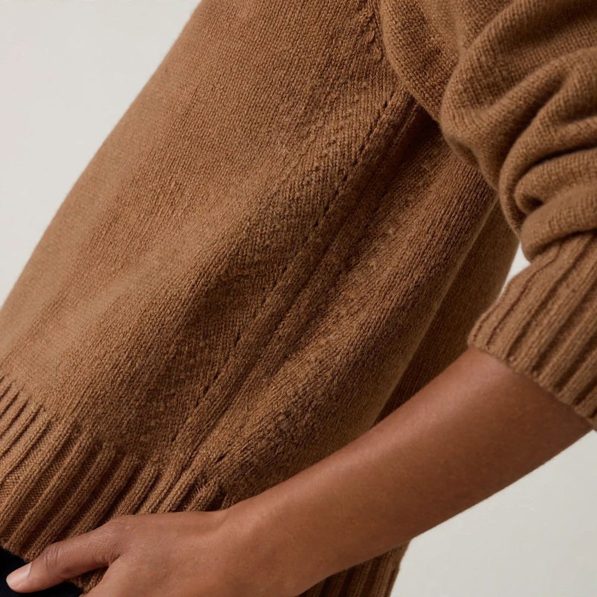 Bryndis - Relaxed Collared Zip Neck Jumper