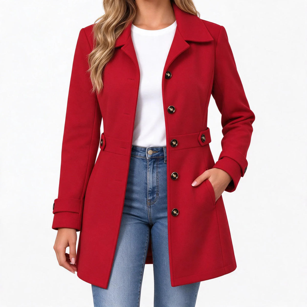 Bryton - Fitted Double Breasted Trench Coat