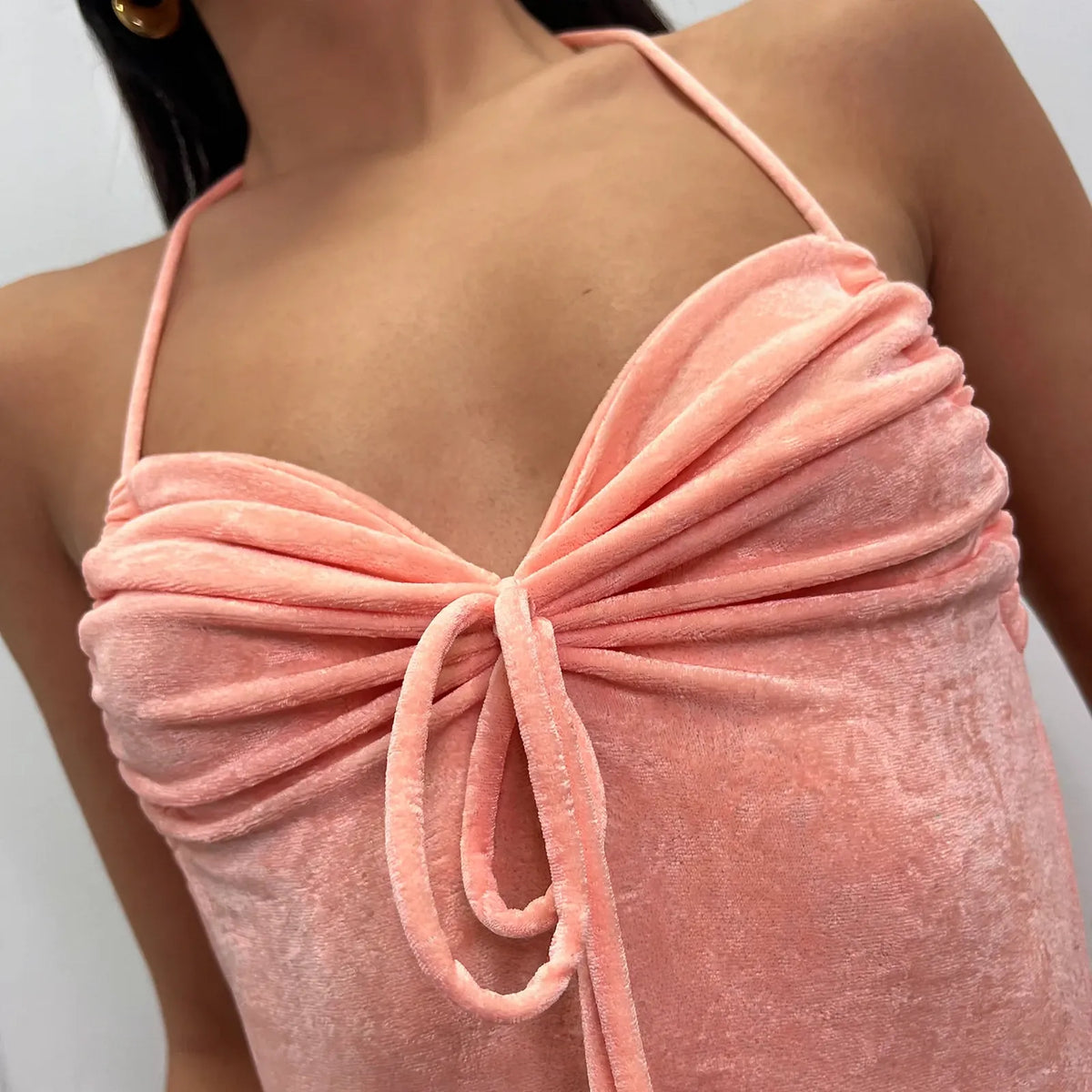 Dorythe - Sleeveless Cowl Neck Maxi Dress