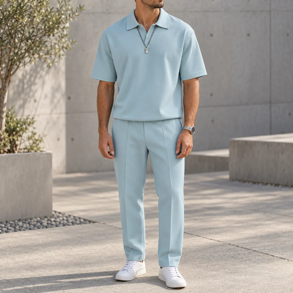 Dovaro - Mens Summer Short Sleeve Co Ord Set