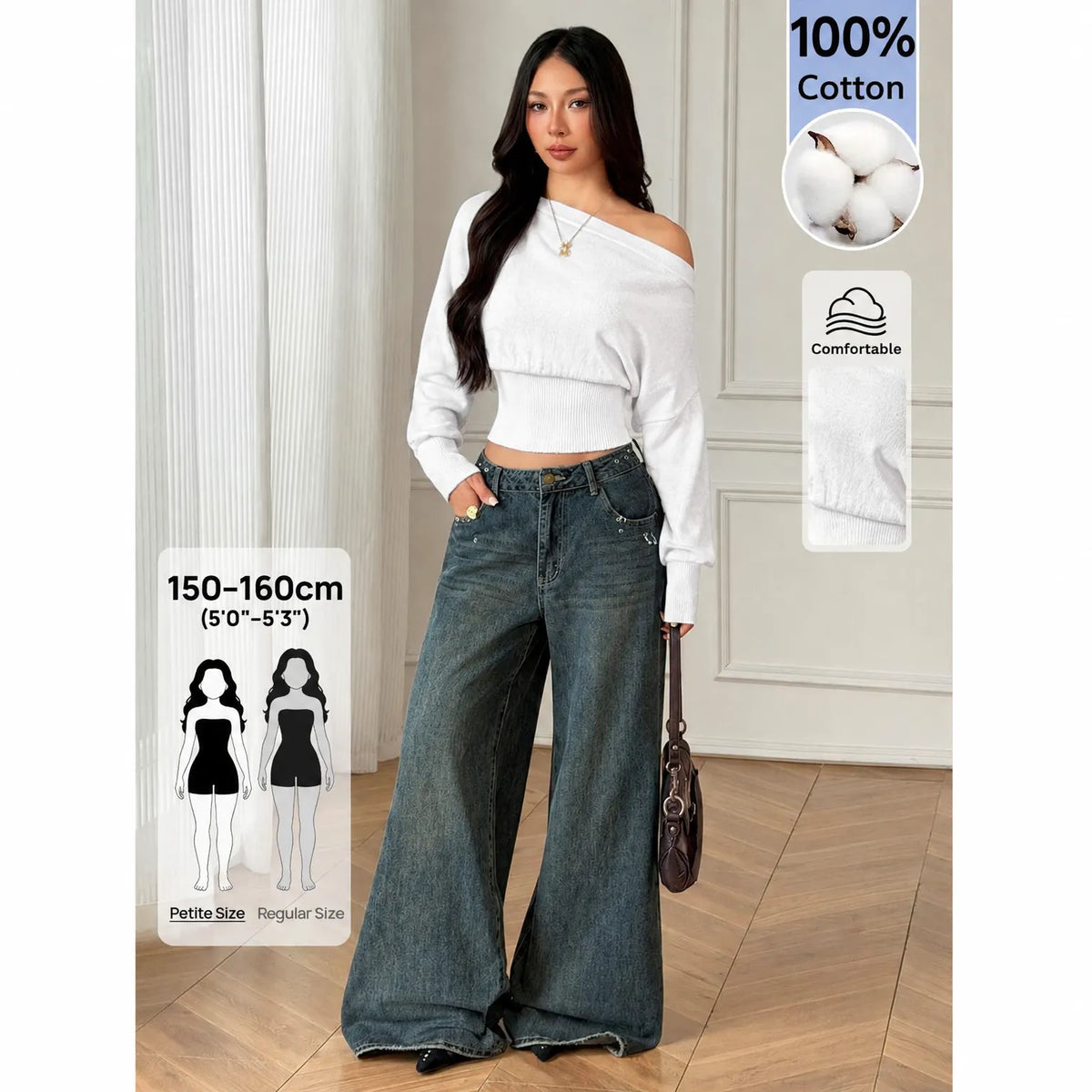 Drovic - Petite Off The Shoulder Jumper