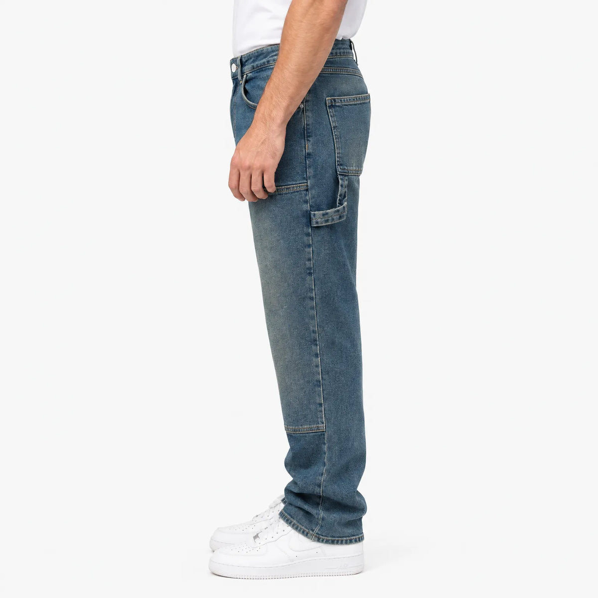 Kaelen - Relaxed Fit Utility Carpenter Jeans