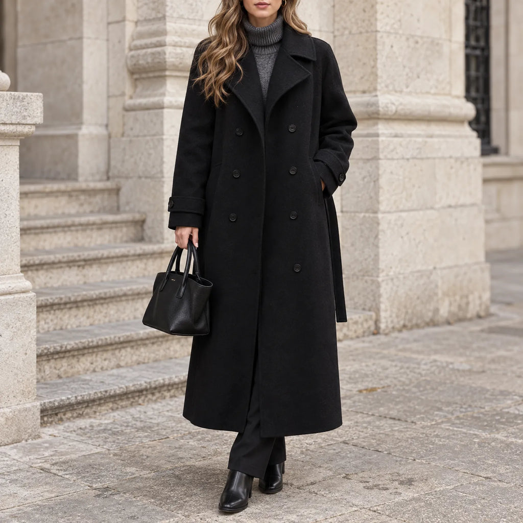 Kallio - Double Breasted Long Tailored Overcoat