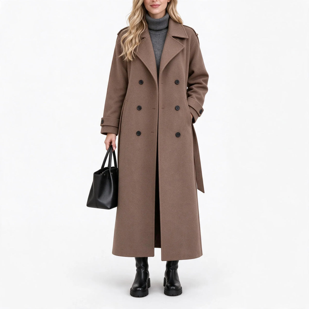 Kallio - Double Breasted Long Tailored Overcoat