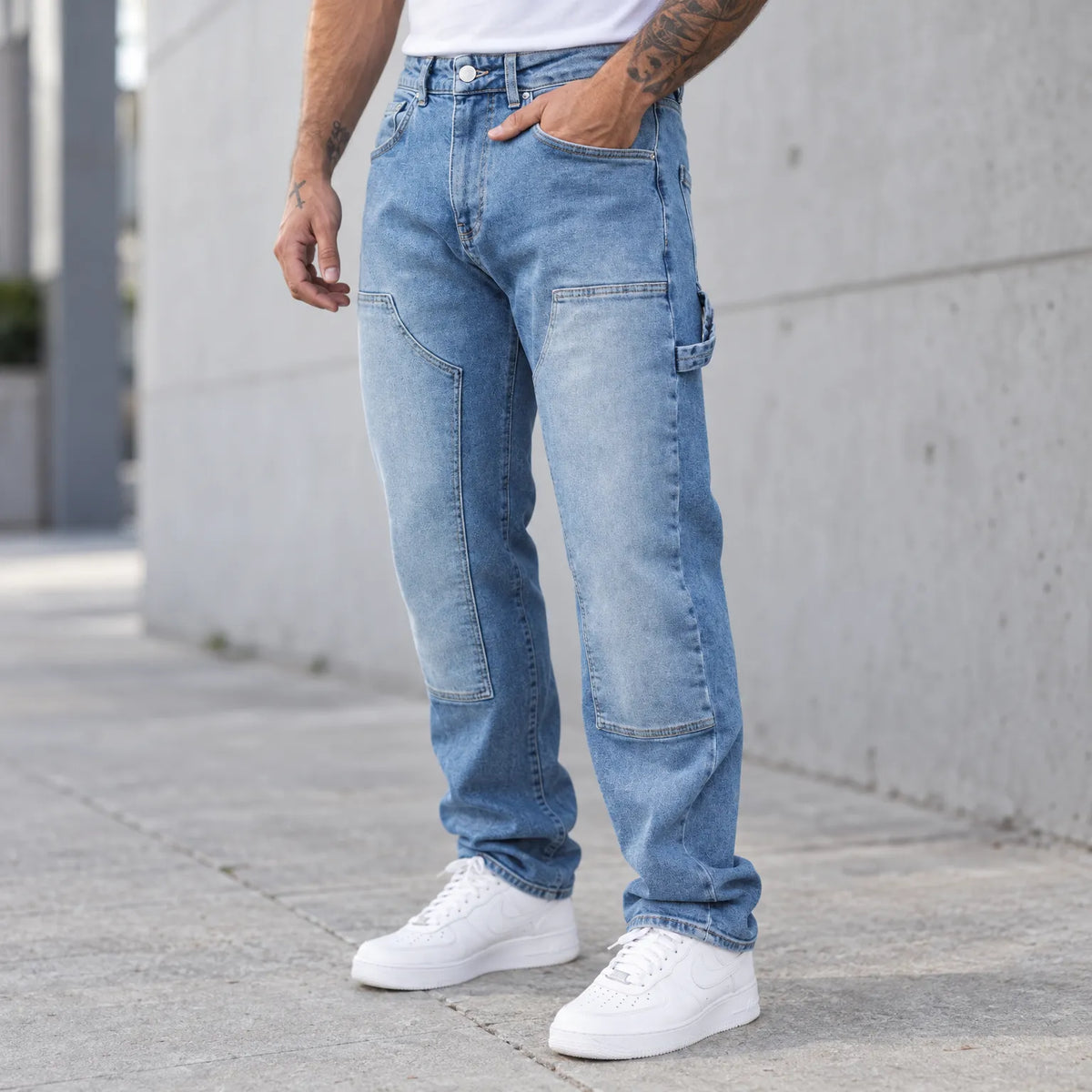 Kallix - Relaxed Fit Baggy Carpenter Jeans