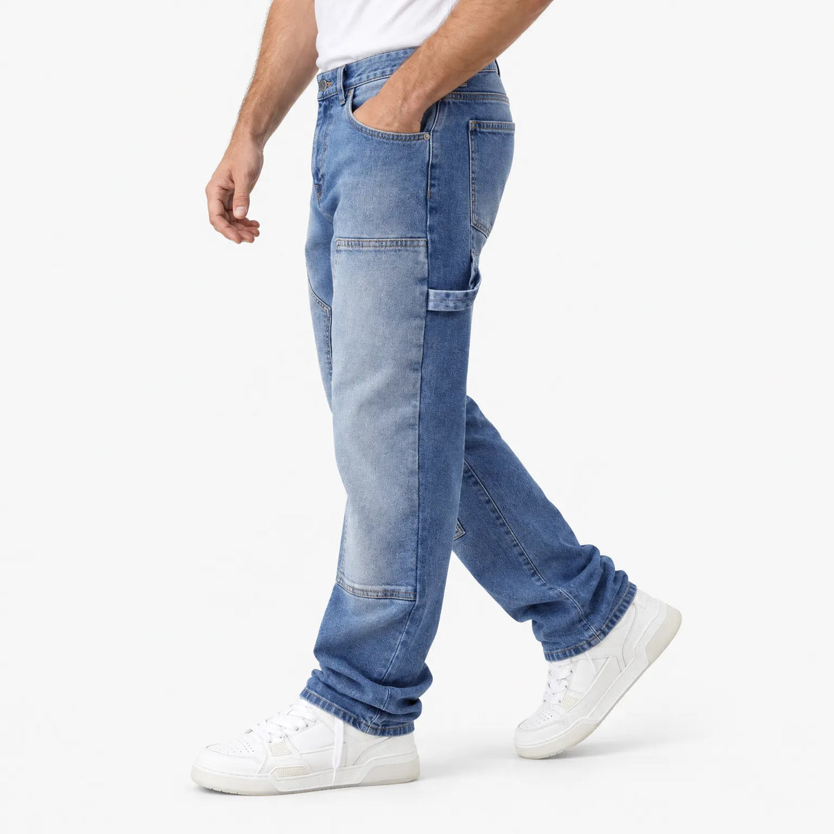 Kallix - Relaxed Fit Baggy Carpenter Jeans