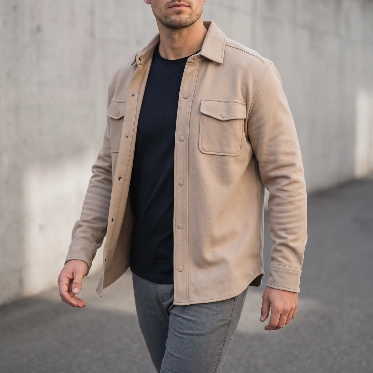 Kestran - Straight Cut Casual Utility Overshirt