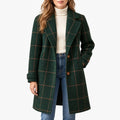 Kestrelle - Relaxed Fit Tailored Check Coat