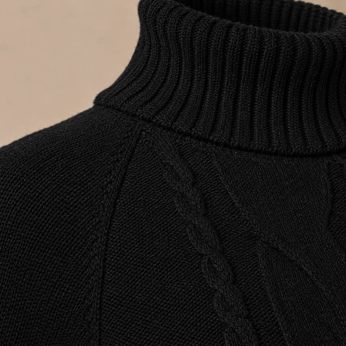 Knitra - Ribbed High Neck Jumper