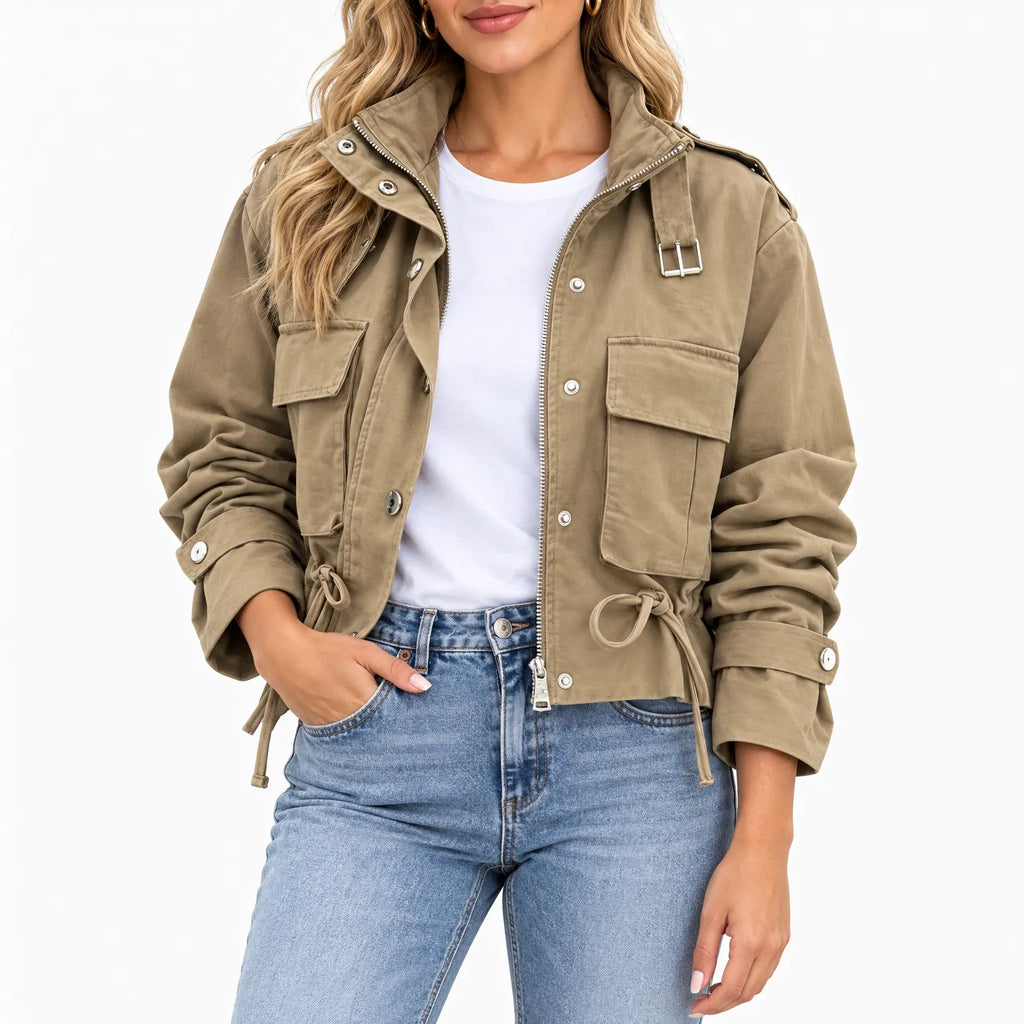 Marqueta - Short Casual Jacket With Drawstring