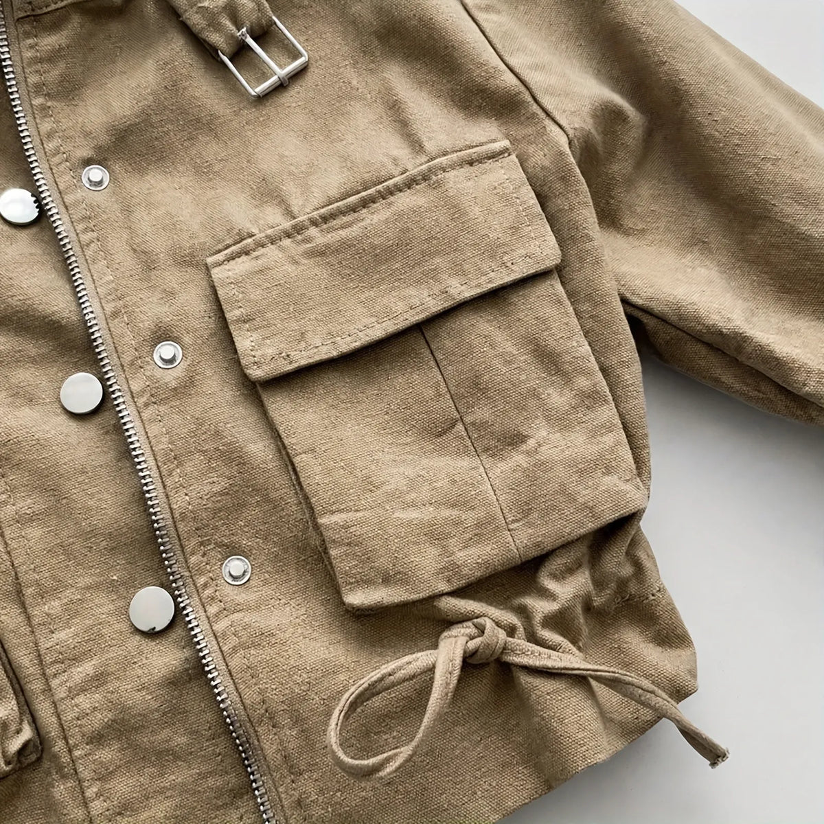 Marqueta - Short Casual Jacket With Drawstring