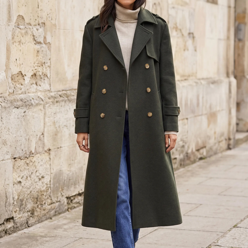 Mestrick - Long Double Breasted Trench Coat