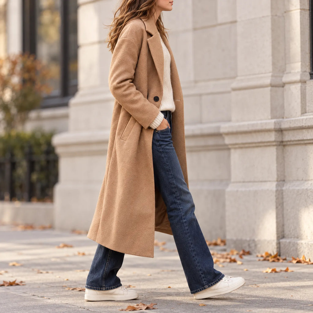 Miroste - Relaxed Fit Lapel Collar Coat