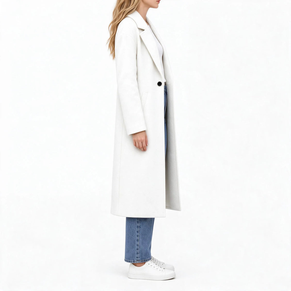 Miroste - Relaxed Fit Lapel Collar Coat