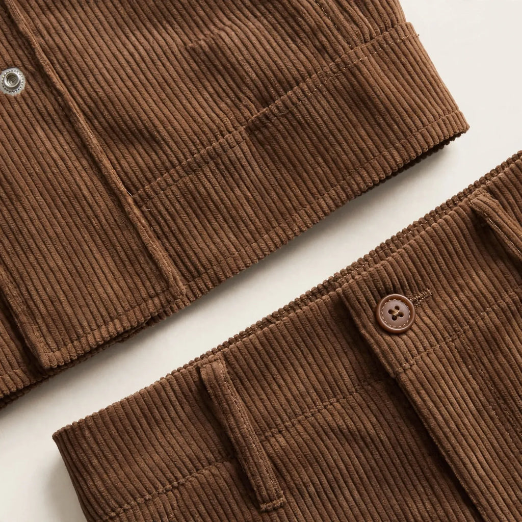 Mirupa - Textured High Neck Jacket And Shorts Set