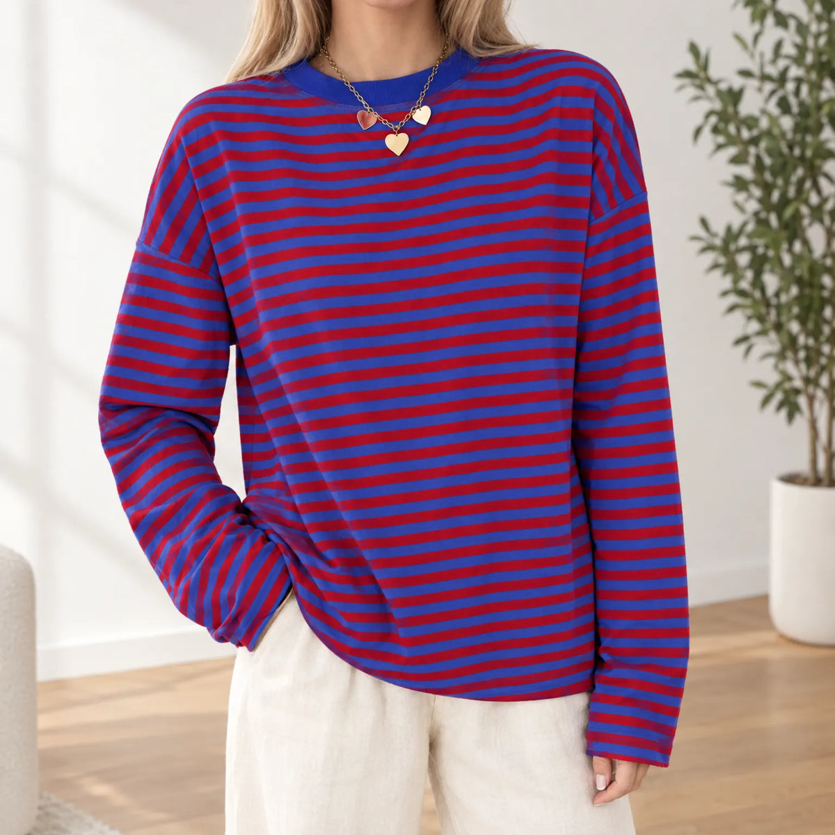 Nexen - Ladies Striped Long Sleeve Top