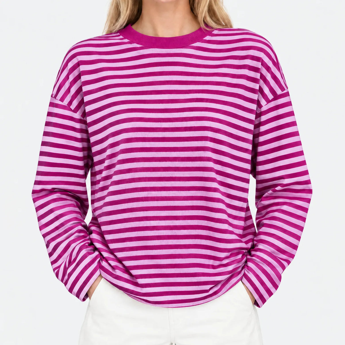 Nexen - Ladies Striped Long Sleeve Top