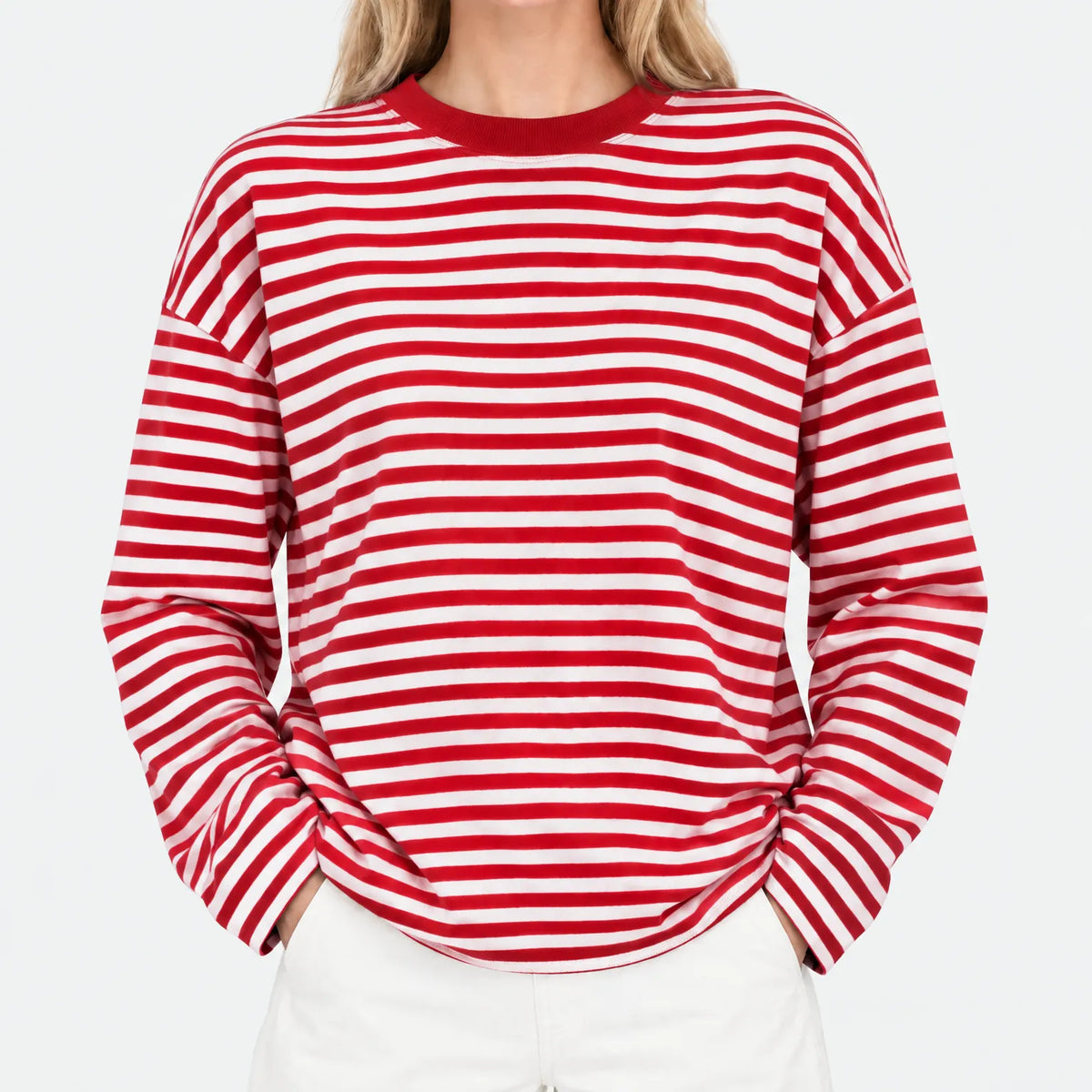 Nexen - Ladies Striped Long Sleeve Top