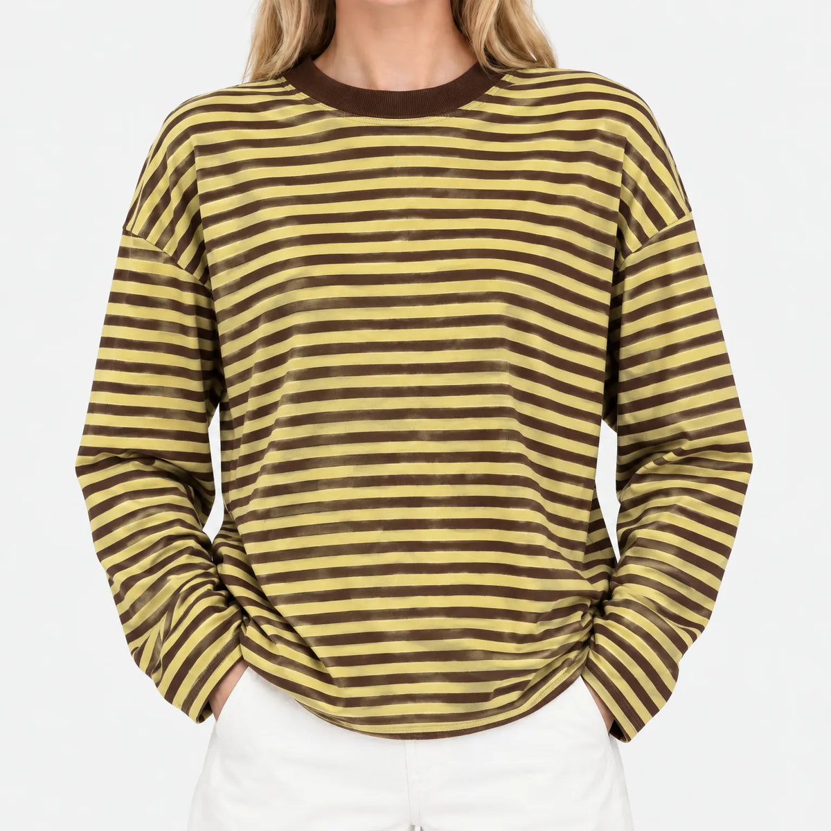 Nexen - Ladies Striped Long Sleeve Top