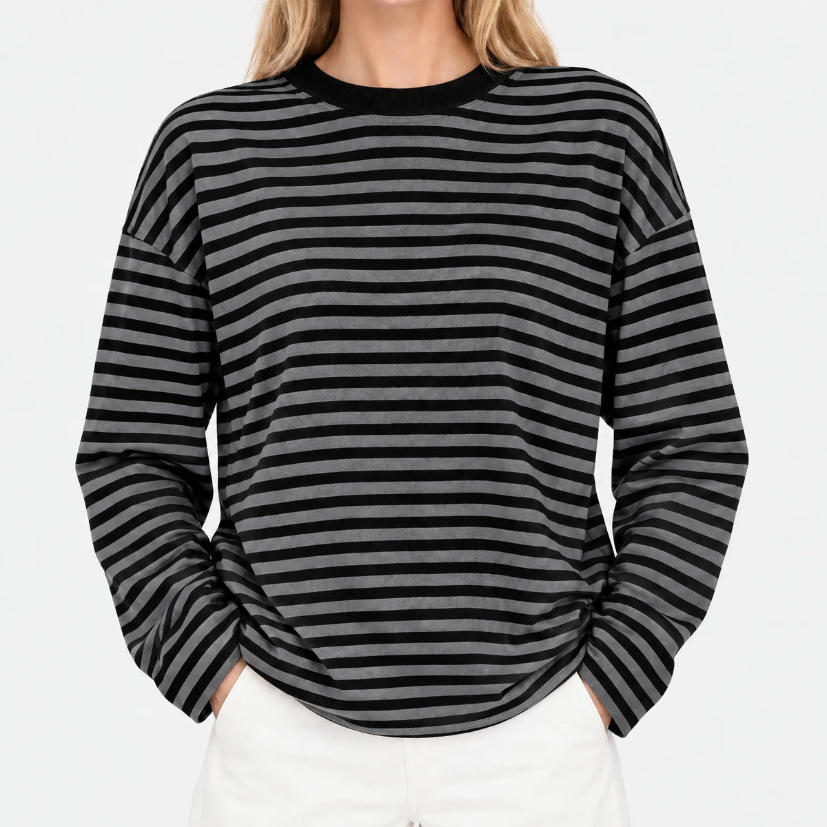 Nexen - Ladies Striped Long Sleeve Top