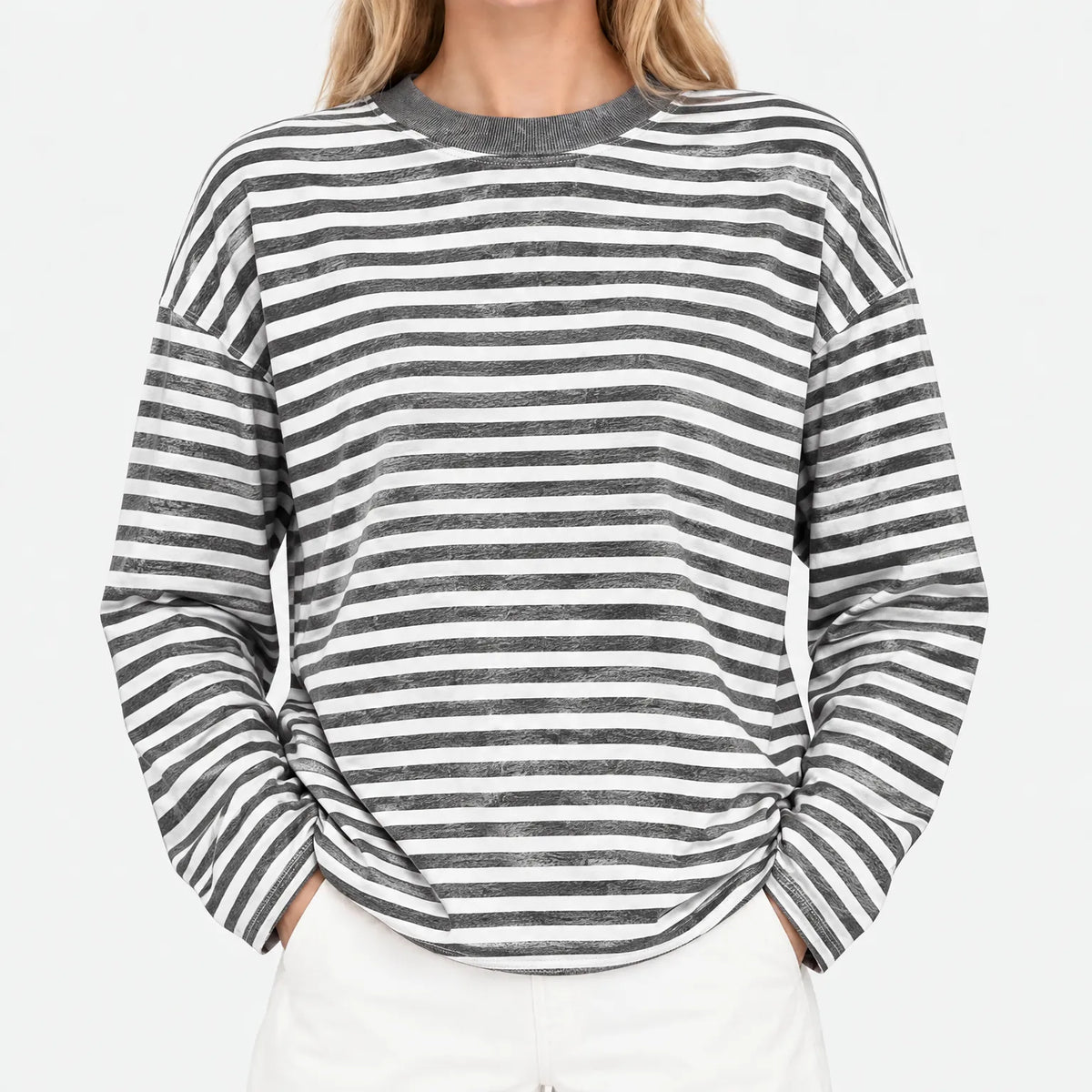 Nexen - Ladies Striped Long Sleeve Top