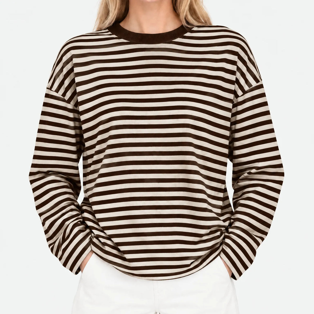 Nexen - Ladies Striped Long Sleeve Top