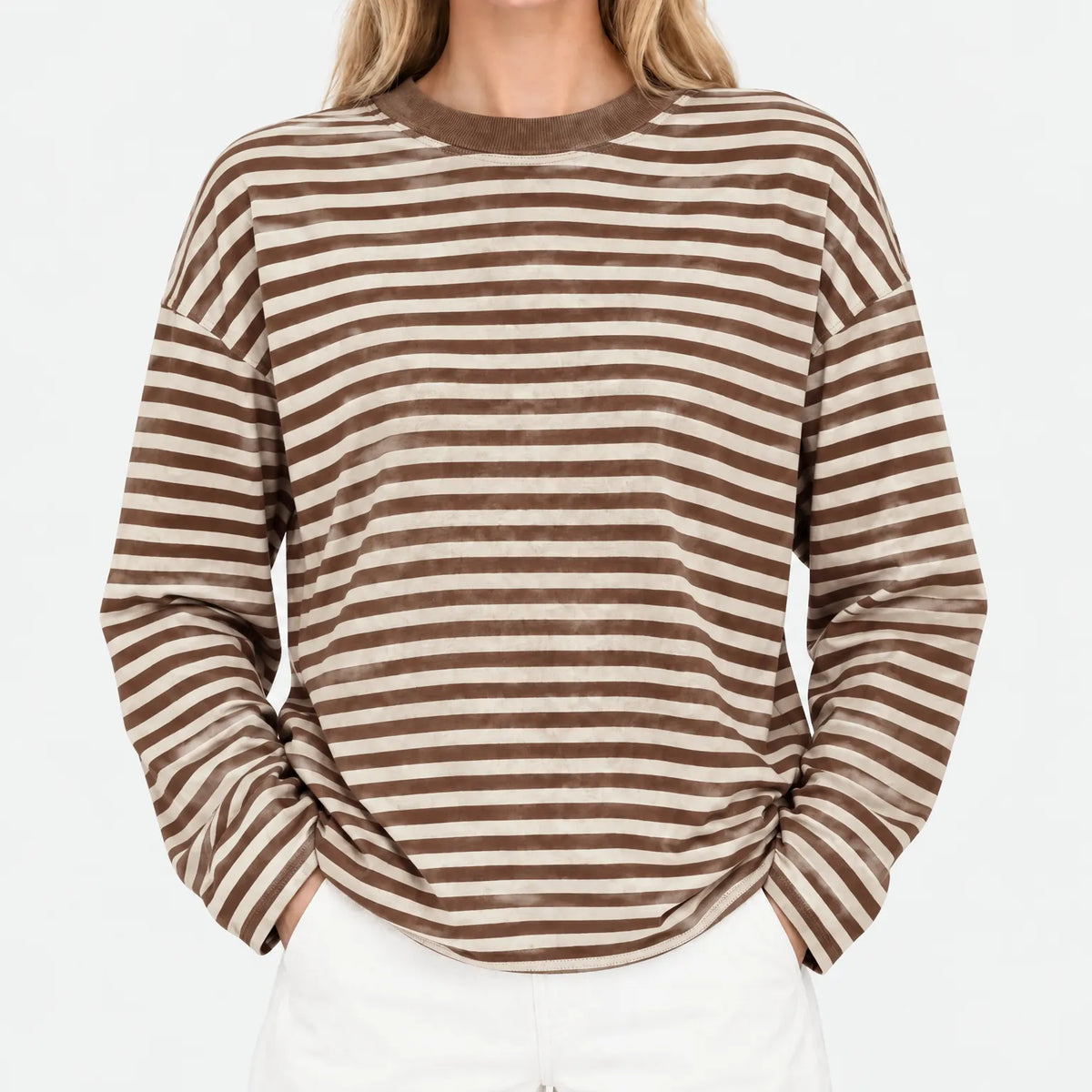 Nexen - Ladies Striped Long Sleeve Top