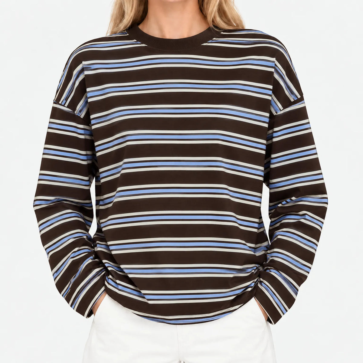 Nexen - Ladies Striped Long Sleeve Top