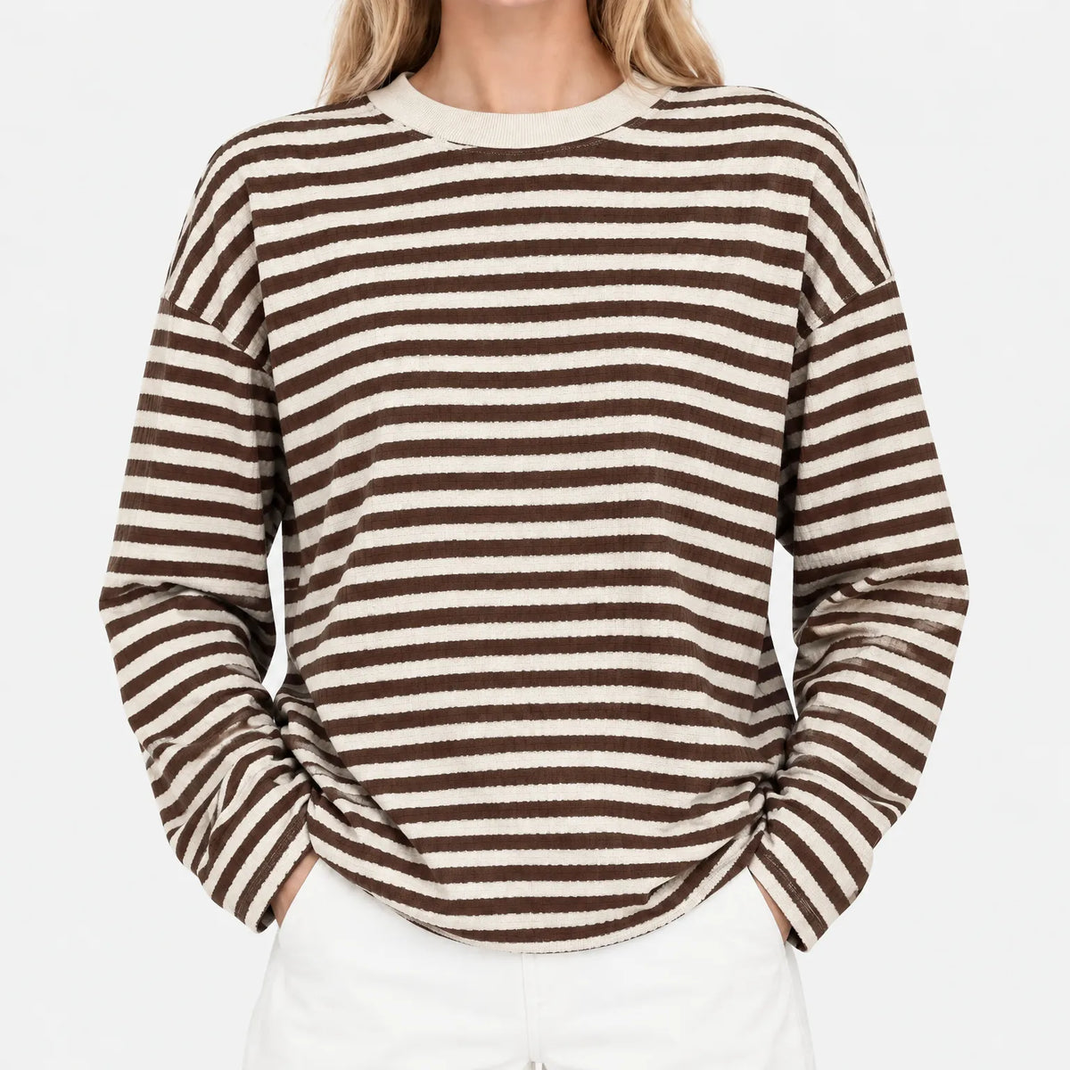 Nexen - Ladies Striped Long Sleeve Top