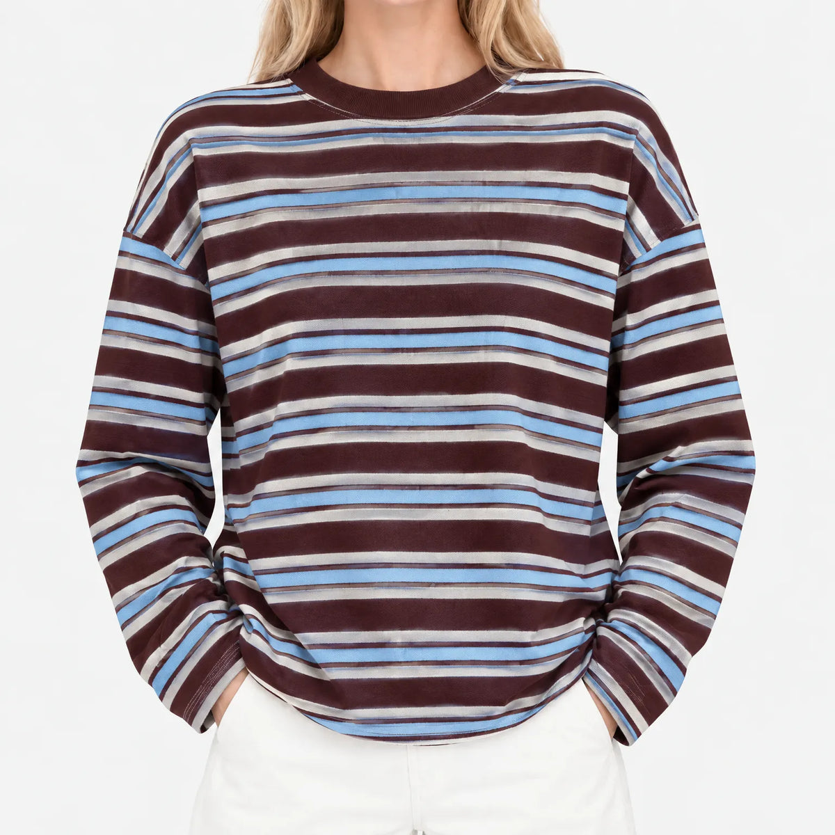 Nexen - Ladies Striped Long Sleeve Top