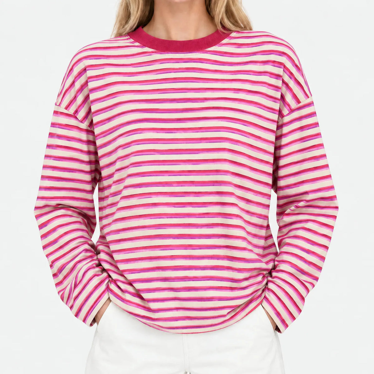 Nexen - Ladies Striped Long Sleeve Top