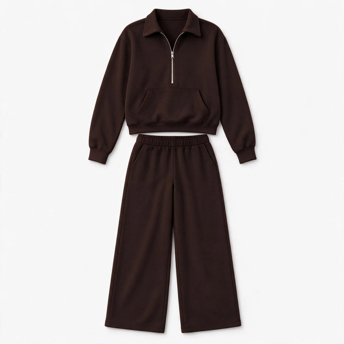 Novalia - Collared Half Zip Loungewear Set