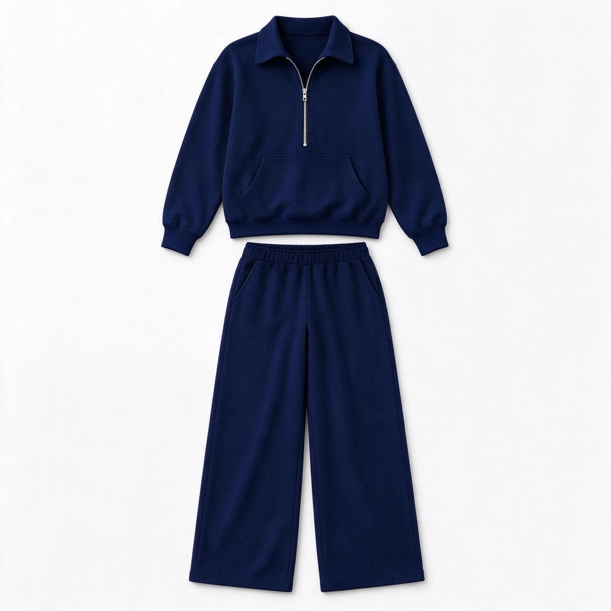 Novalia - Collared Half Zip Loungewear Set