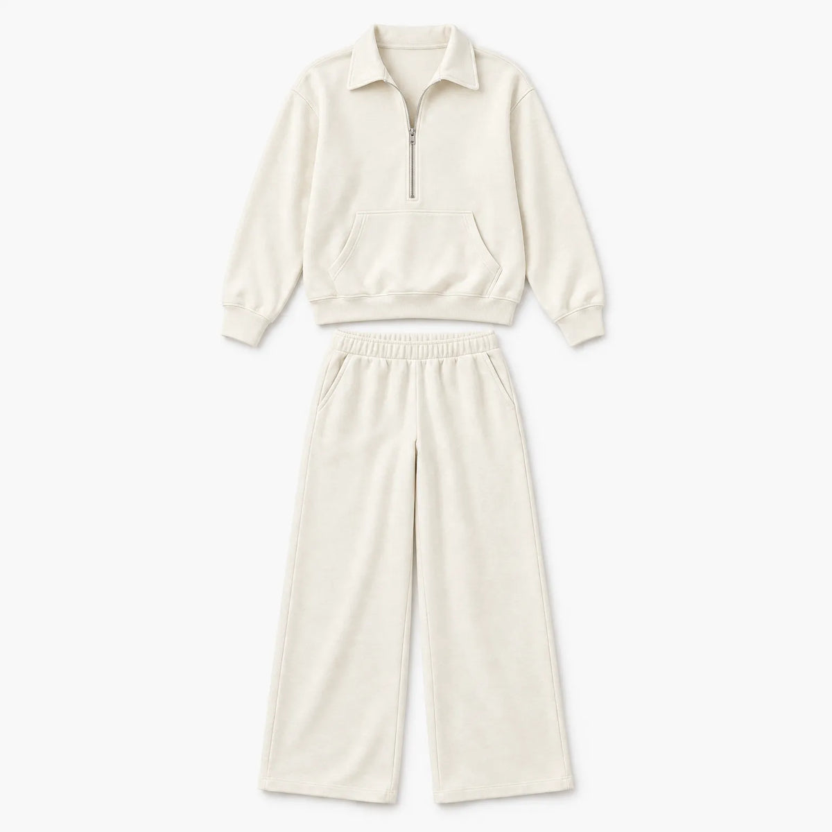 Novalia - Collared Half Zip Loungewear Set