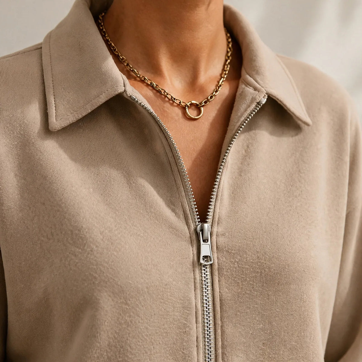 Novalia - Collared Half Zip Loungewear Set