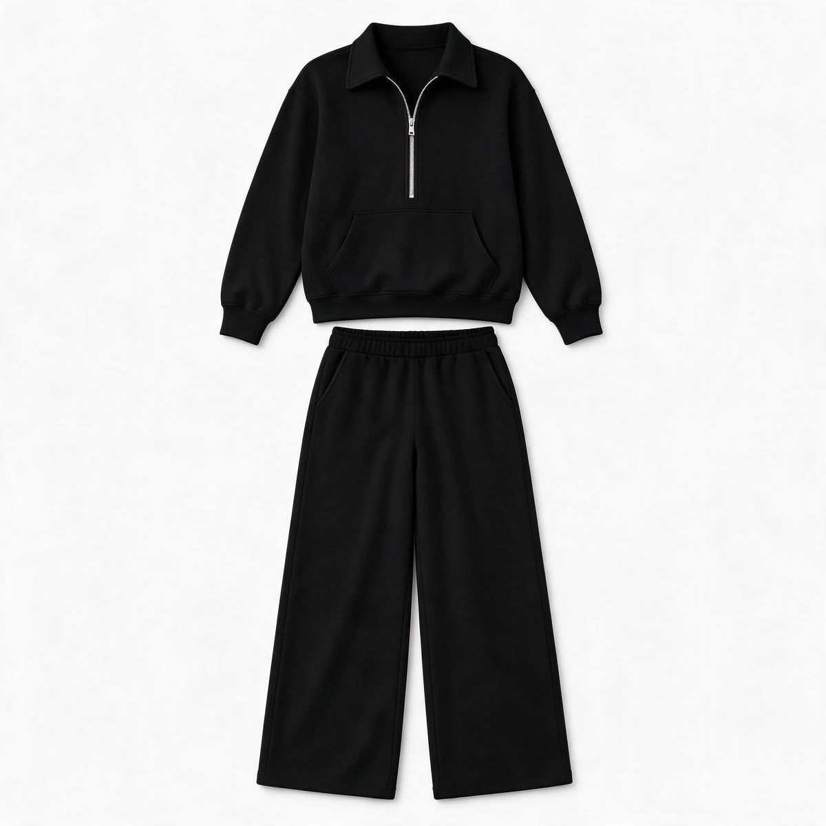 Novalia - Collared Half Zip Loungewear Set